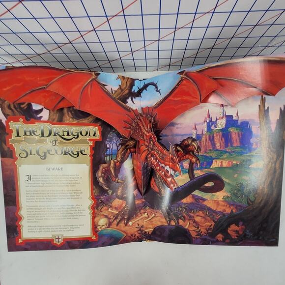 Fantasy Pop Up Dragons Book 1994 by Greg Hildebrandt Vintage Collectible 2-3 - Picture 7 of 9